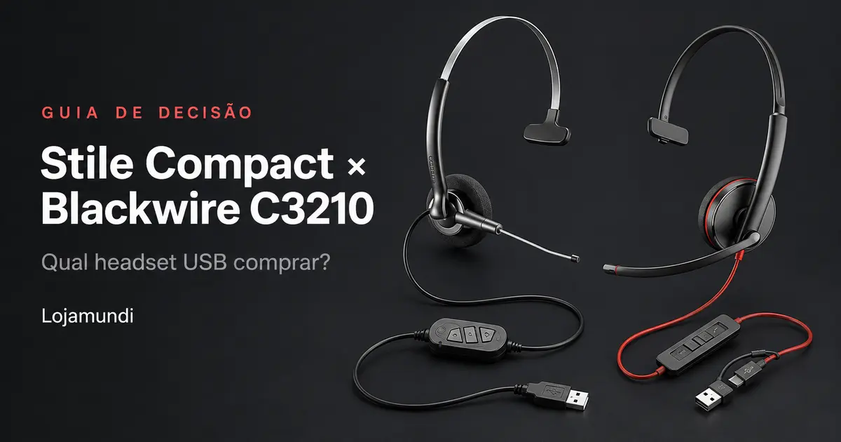 Stile Compact ou Blackwire C3210: Qual Headset USB Comprar?