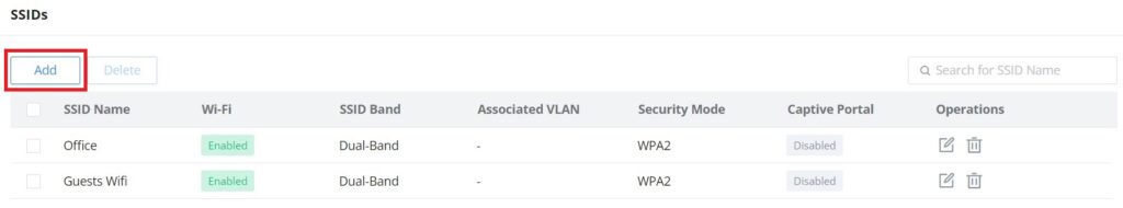 Configuração de SSID