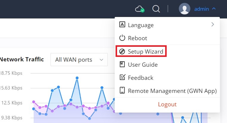 Assistente de Configuração do GWN700x