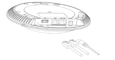 Diagrama de conexão do Access Point GWN