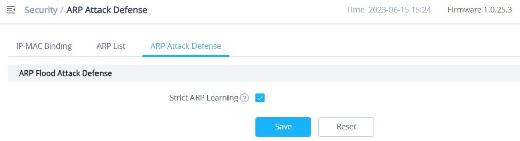 Configuração de Defesa contra Ataques ARP