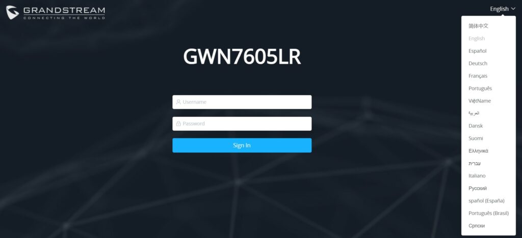 Descoberta do GWN76xx usando o endereço MAC