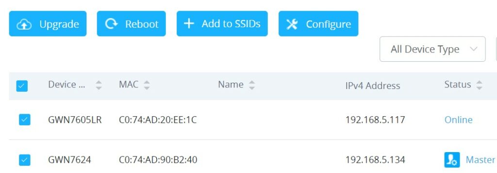 Opções de Upgrade Sequencial