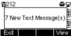 Tela de nova mensagem de texto no P10W
