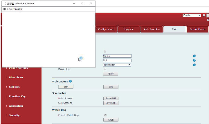 Interface de Captura de Pacotes de Rede