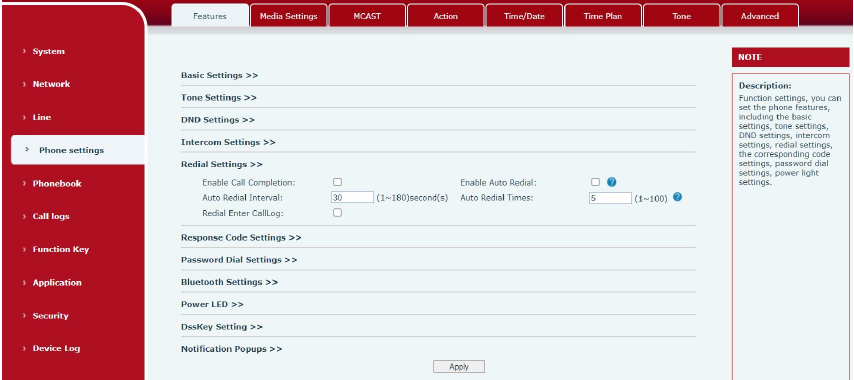 Configuração de Rediscagem no Fanvil X7