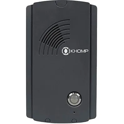 Porteiro IP Khomp IP Wall 201 SIP com 2 Relés e Interface Wiegand