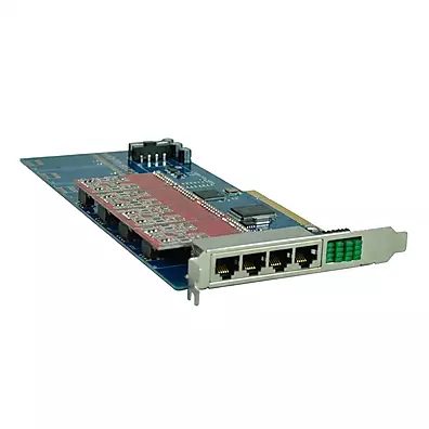 Placa TDM800P 8 FXO 8 Portas PCI para Asterisk (compatível Digium)