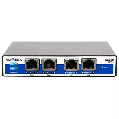 Gateway VoIP Aligera AG308-O 8 Portas FXO SIP para Telefonia IP