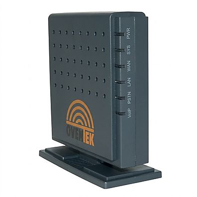 Foto 1 do produto Adaptador VoIP ATA Overtek OT-ATA200SP+ – 1 FXS + 1 PSTN Lifeline com Roteador SIP/IAX2