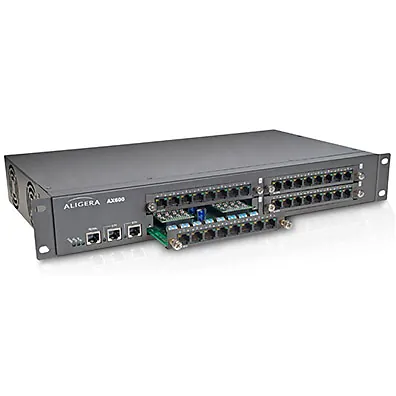 Channel Bank Aligera AX600 32 Portas FXS para PABX Asterisk (TDMoE)