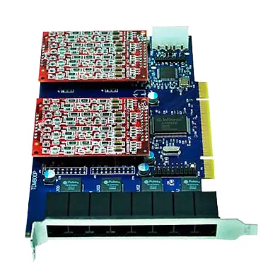 Placa Asterisk TDM800P 8 Portas FXO PCI - Compatível com Digium