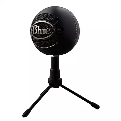Microfone Blue Snowball iCE USB Condensador Preto Logitech