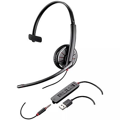 Foto 1 do produto Headset Plantronics Blackwire C315-M Mono USB e P3 para PC e Celular