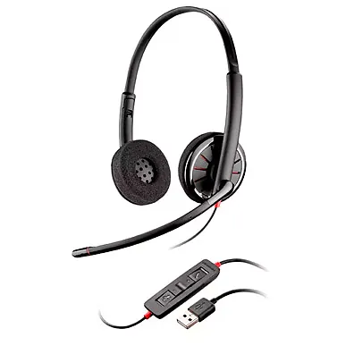 Headset Plantronics Blackwire C320 UC USB Biauricular com Microfone de Cancelamento de Ruído