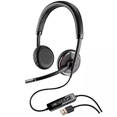 Foto 1 do produto Headset Plantronics Blackwire C520-M USB Biauricular Estéreo com Smart Sensor e Microfone com Cancelamento de Ruído