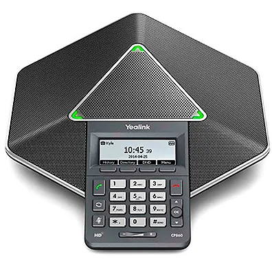 Audioconferência IP Yealink CP860 — Telefone de Conferência HD com 3 Microfones 360° e PoE
