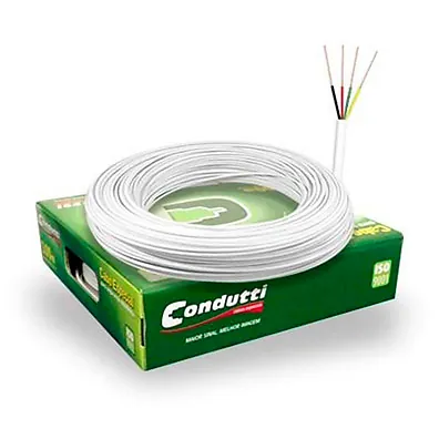 Cabo Multicores Condutti 2 Pares 24AWG Cobre BC 100m Branco