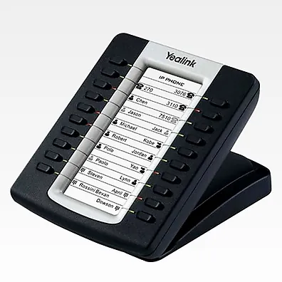 Módulo de Expansão Yealink EXP39 com LCD Gráfico 160x320 e 20 Teclas Programáveis para IP Phones SIP-T26P e SIP-T28P