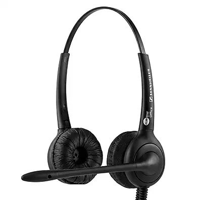 Headset Biauricular Topuse FP 350 RJ9 com Tiara em Aço Inox