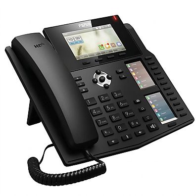 Foto 1 do produto Telefone IP Fanvil X6 Enterprise - 6 Linhas SIP, Gigabit, PoE e 3 LCDs Coloridos