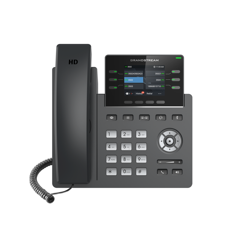Foto 1 do produto Telefone IP Grandstream GRP2613 - 3 Contas SIP, Gigabit PoE, Áudio HD
