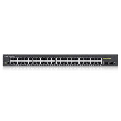 Foto 1 do produto Switch Zyxel GS1900-48HP - 48 Portas Gigabit com 24 PoE+ e 2 SFP Gerenciável