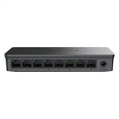 Switch Grandstream GWN7701 8 Portas Gigabit 10/100/1000 Mbps - Não Gerenciável Plug-and-Play