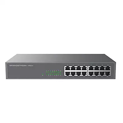 Switch Grandstream GWN7702 16 Portas Gigabit Não Gerenciável - Gabinete Metálico para Rack