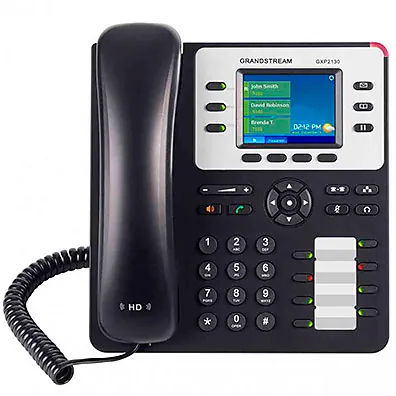 Telefone IP Grandstream GXP2130 3 Linhas Gigabit Bluetooth