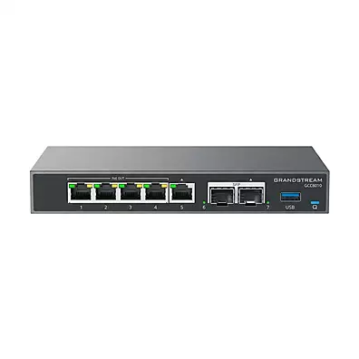 Gateway Grandstream GCC6010 - Roteador VPN, Firewall NGFW, PBX IP e Switch PoE All-in-One