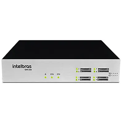 Gateway GSM Intelbras GW 280 – 4 Canais GSM/IP SIP VoIP 2G, Expansível para 8