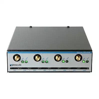 Gateway GSM Pináculo SIP4 4 Canais 3G 8 Chips Bivolt