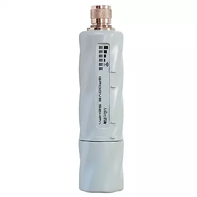 Rádio Outdoor Mikrotik Groove 52HPn Dual Band 2.4/5GHz – RouterOS, PoE e Conector N-male