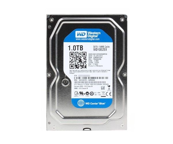 HD Interno Western Digital Blue 1TB SATA III - WD10EZEX 7200 RPM, Cache 64MB, 3,5 polegadas