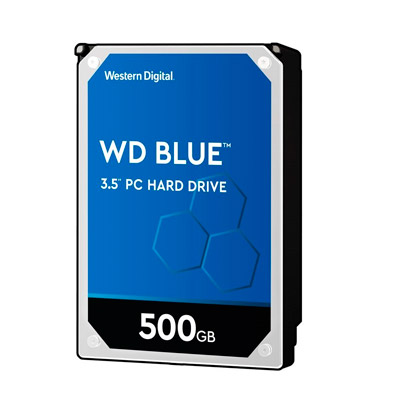 HD Interno Western Digital Blue 500GB SATA III 7200 RPM para Desktop - WD5000AZLX