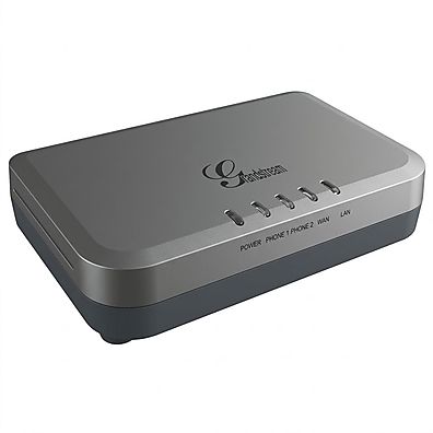 Foto 1 do produto Adaptador ATA Grandstream HT502 — 2 Portas FXS, Roteador NAT e Failover SIP