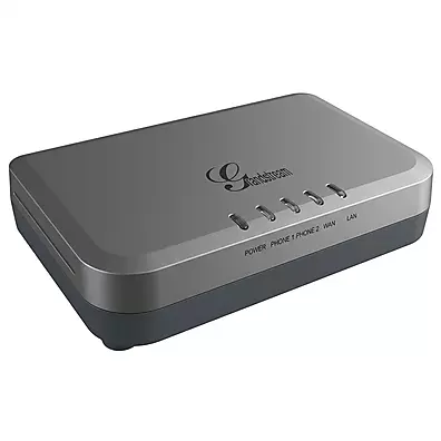 Adaptador ATA Grandstream HT502 — 2 Portas FXS, Roteador NAT e Failover SIP