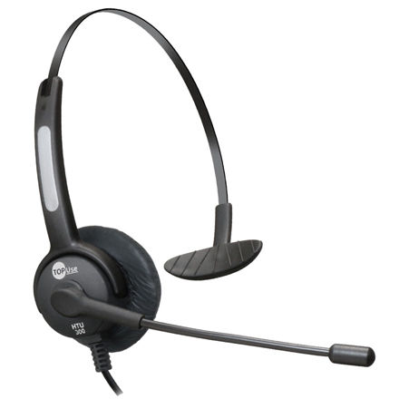 Headset Topuse HTU 300 P1 Profissional Mono com Tubo Flexível