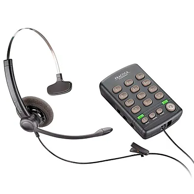 Telefone Headset Plantronics T110 Practica com Cancelamento de Ruído para Call Center