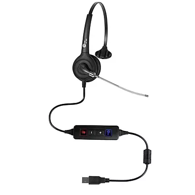 Headset USB Topuse FP 360 Profissional Tiara Aço Inox - Homologado para Teleatendimento