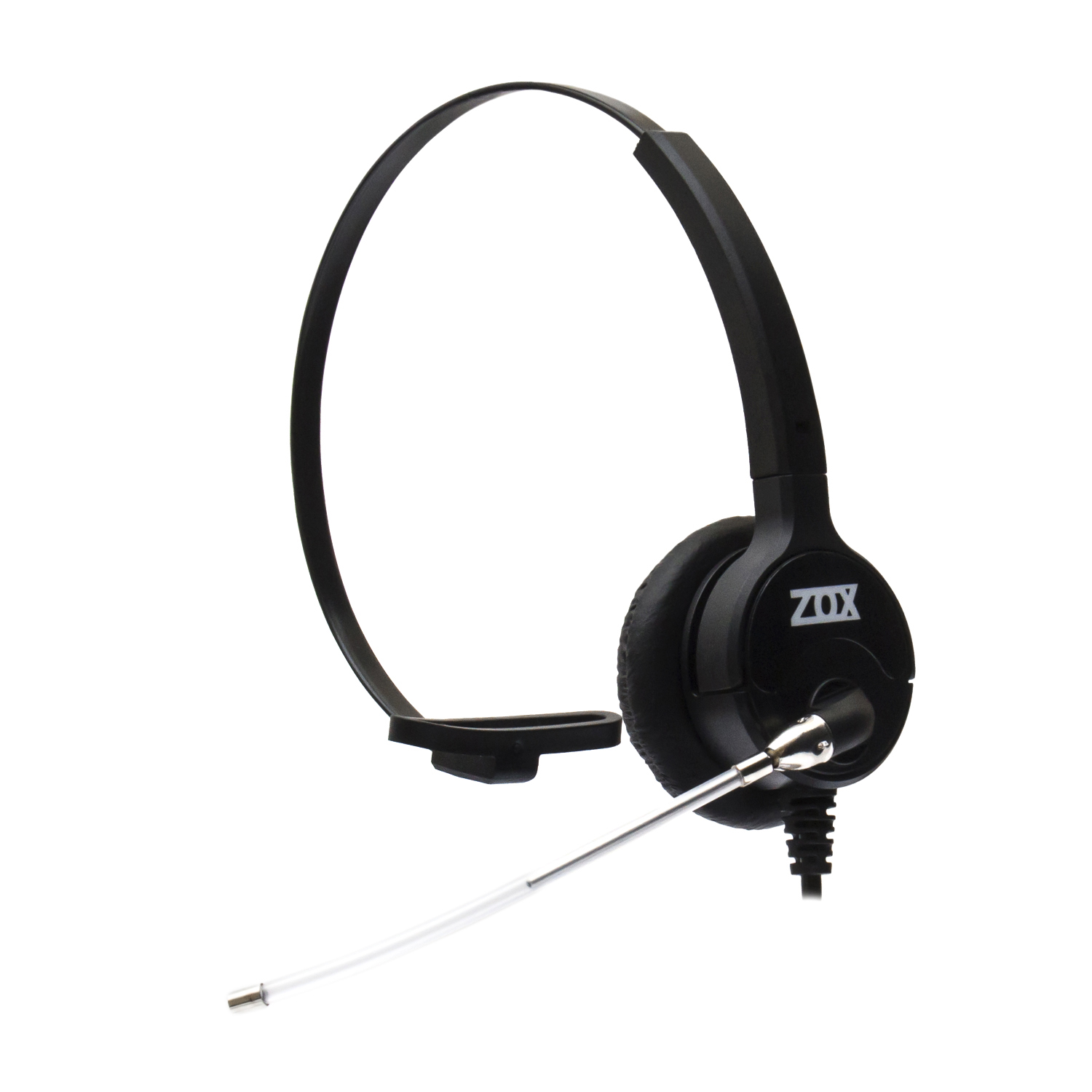 Foto 1 do produto Headset Zox HZ-80 RJ9 Mono com Tubo de Voz Removível para Call Center e Telefones Analógicos/Digitais