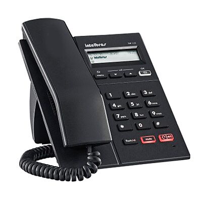 Foto 1 do produto Telefone IP Intelbras TIP 125 - 1 Conta SIP, Viva-Voz HD e PoE