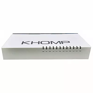 Adaptador ATA VoIP Khomp KAP 208 - 8 Portas FXS, SIP 2.0 e Gigabit Ethernet