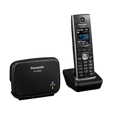 Telefone IP Sem Fio Panasonic KX-TGP600 SIP 8 Linhas DECT com Base e Monofone KX-TPA60