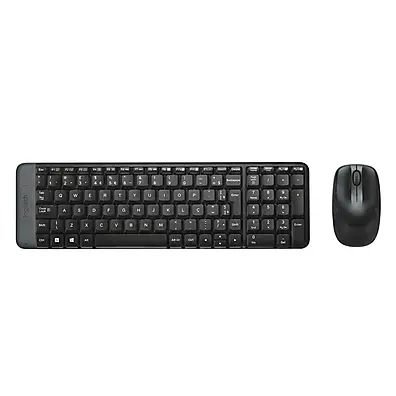 Kit Teclado e Mouse Sem Fio Logitech MK220 Compacto - Conexão 2.4 GHz USB
