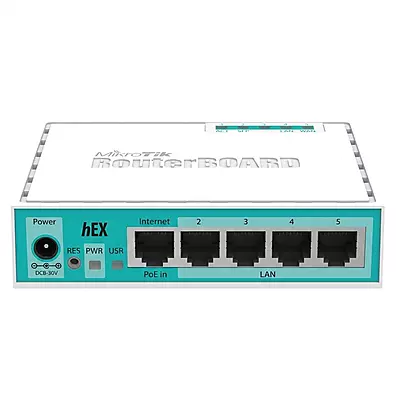 Roteador MikroTik RB750Gr3 hEX – 5 Portas Gigabit, USB 2.0, microSD e IPsec por Hardware ~450 Mbps