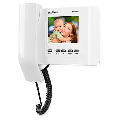 Módulo Interno Videoporteiro Intelbras IV 4000 HS IN — Tela TFT-LCD 4" com 2 Canais de Vídeo e Função Siga-me
