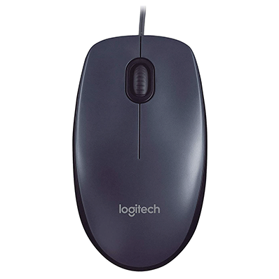 Mouse Logitech M90 Óptico USB 1000 DPI Cinza Com Fio