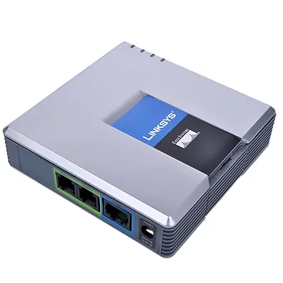 Adaptador VoIP Linksys PAP2T 2 Portas FXS SIP Desbloqueado